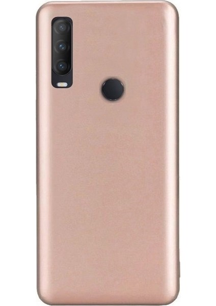 Apsuwa Samsung Galaxy M11 Kılıf Premier Silikon Koruma+Nano Glass Bronz