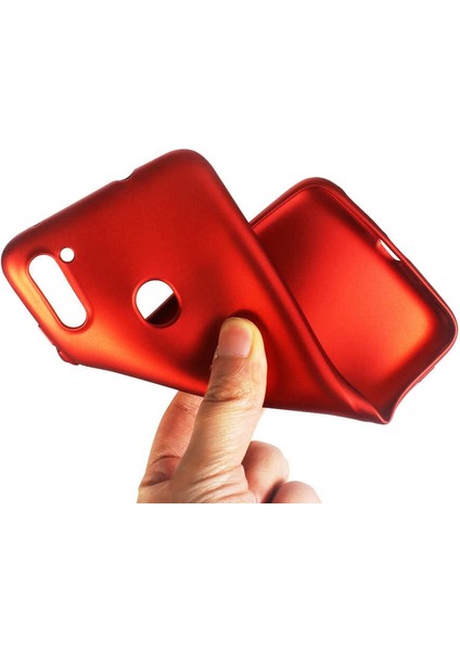 Apsuwa Samsung Galaxy M11 Kılıf Premier Silikon Koruma+Nano Glass Bronz
