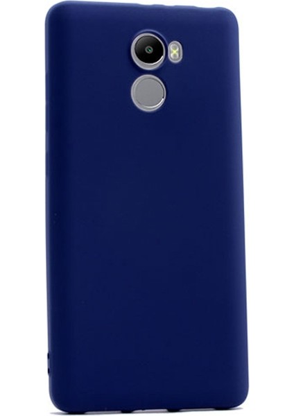 Apsuwa Xiaomi Redmi 4 Kılıf Premier Silikon Kılıf+Nano Glass Lacivert