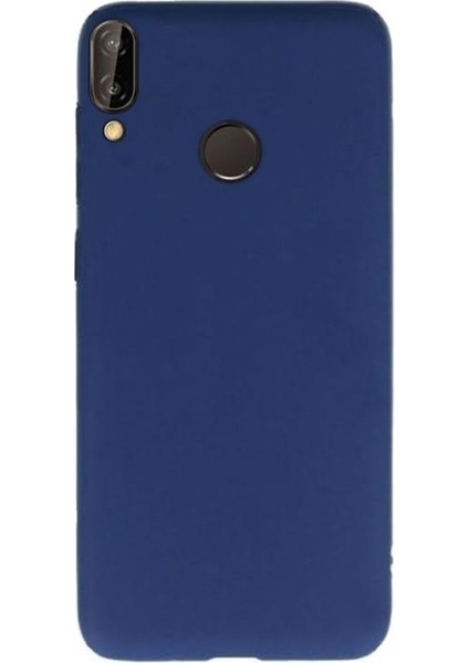 Apsuwa Samsung Galaxy M30 Kılıf Premier Silikon Esnek Koruma+Nano Glass Lacivert
