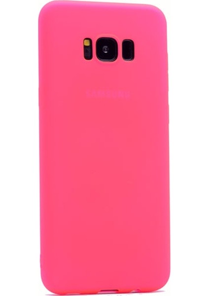  Apsuwa Samsung  Galaxy S8 Plus Kılıf Premier Silikon Kılıf+3d Cam Pembe