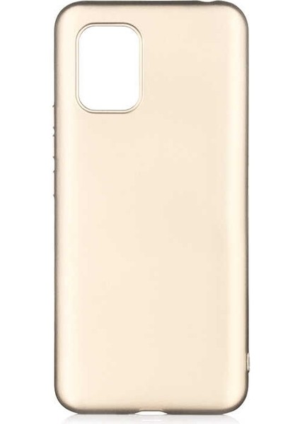 Apsuwa Xiaomi Mi 10 Lite Kılıf Premier Silikon Koruma+Nano Glass Gold
