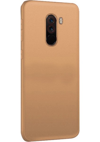 Xiaomi Pocophone F1 Kılıf Premier Silikon Gold