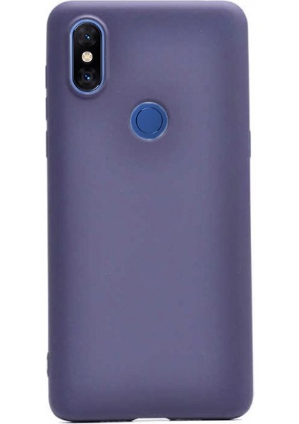 Apsuwa Xiaomi Mi Mix 3 Kılıf Premier Silikon Esnek Arka Koruma Lacivert