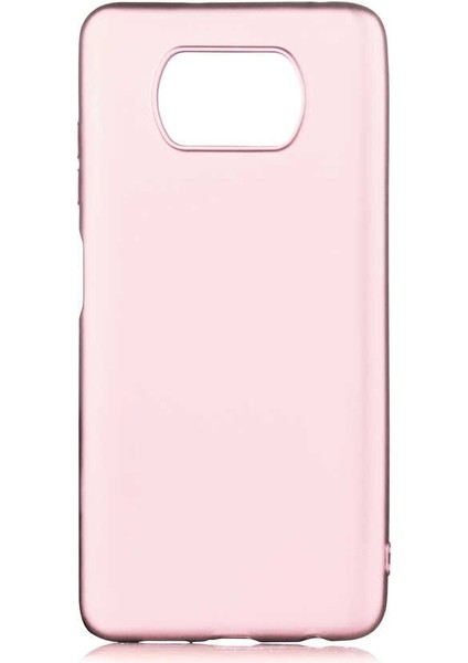 Xiaomi Poco X3 Nfc Kılıf Premier Silikon Esnek Koruma+Full Kapatan Ekran Bronz