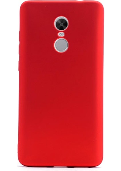 Apsuwa Xiaomi Redmi Note 4x Kılıf Premier Silikon+Nano Glass Kırmızı