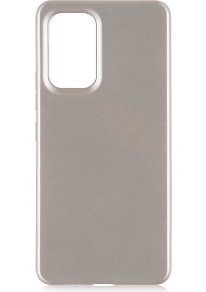 Samsung Galaxy A53 5g Kılıf Mat Korumalı Soft Premier Silikon+Nano Glass Gold