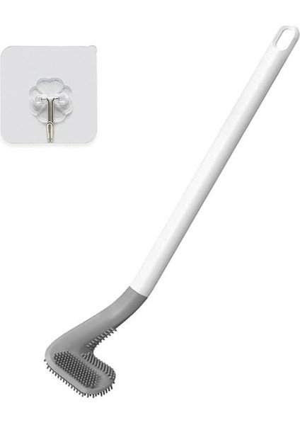 Uzun Saplı Tuvalet Temizleme Fırçası Silikon Bükülebilir (Yurt Dışından)