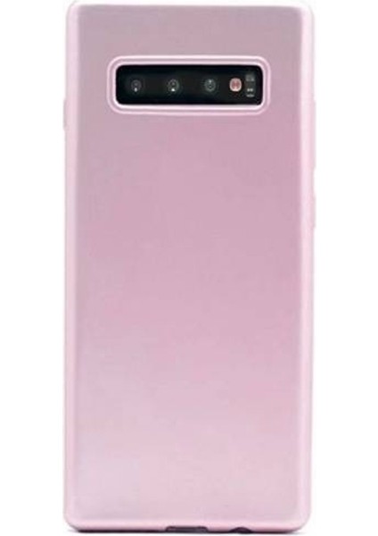 Samsung Galaxy S10 Plus Kılıf Premier Silikon Esnek Koruma+Nano Glass Bronz