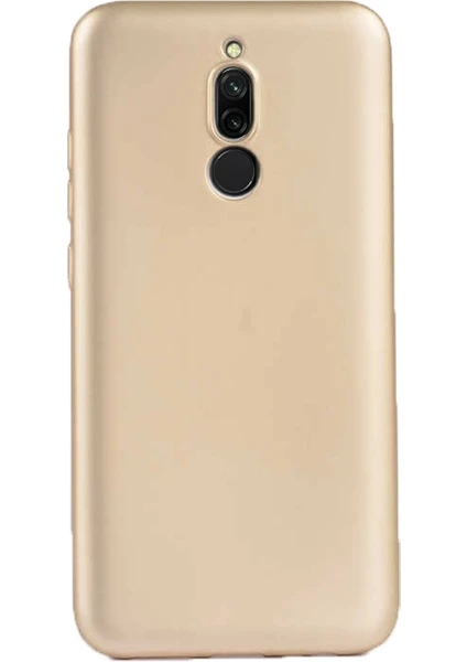  Apsuwa Xiaomi  Redmi 8 Kılıf Premier Silikon Esnek Koruma+Nano Glass Gold