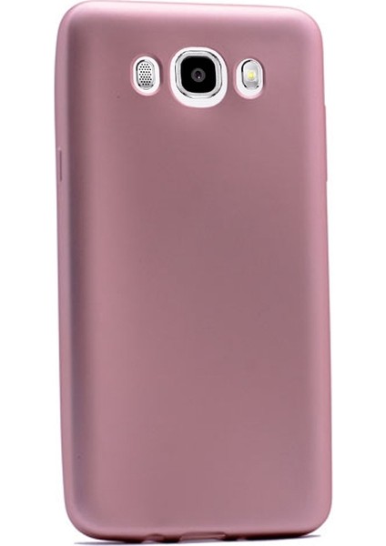 Samsung Galaxy J7 2016 Kılıf Premier Silikon Kılıf+Nano Glass Koruyucu Bronz