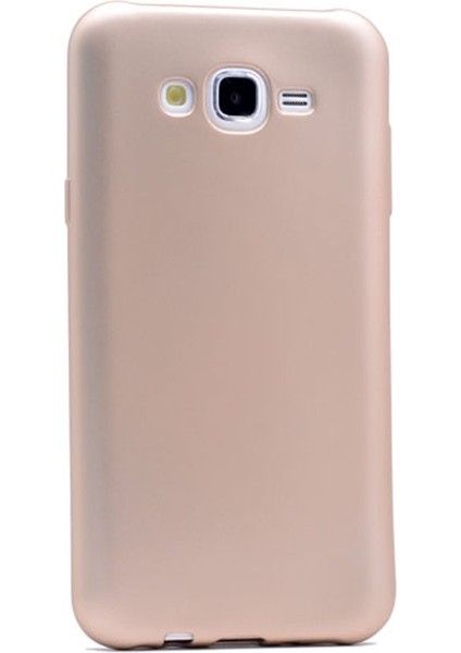 Apsuwa Samsung Galaxy J7 Core Kılıf Premier Silikon Kılıf+Nano Glass Koruyucu Gold