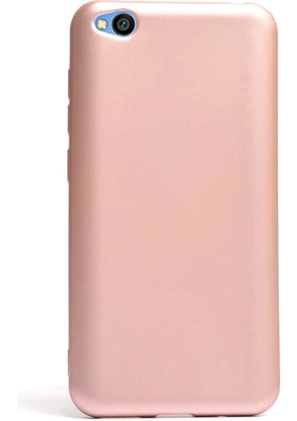 Xiaomi Redmi Go Kılıf Premier Silikon Esnek Koruma+Nano Glass Bronz