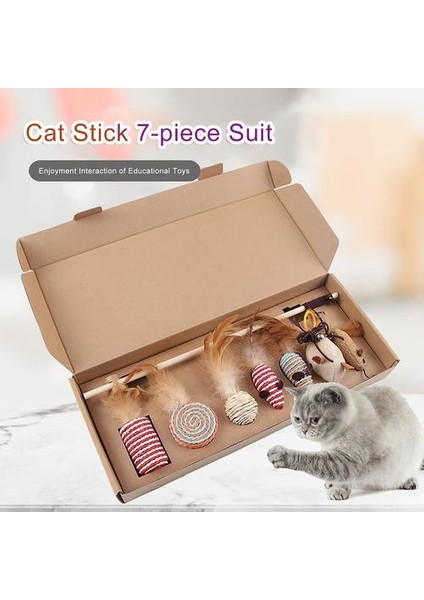 7 Adet Simülasyon Kedi Oyuncakları (Yurt Dışından)
