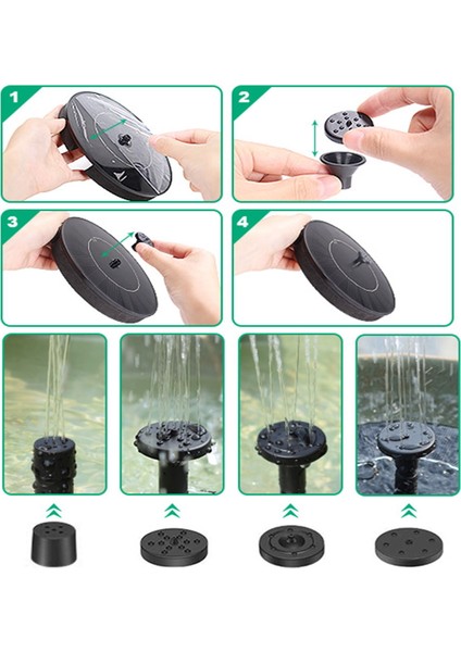 16CM Güneş Su Çeşmesi Havuz Göleti Şelale Bahçe Dekorasyonu (Yurt Dışından) modelleri