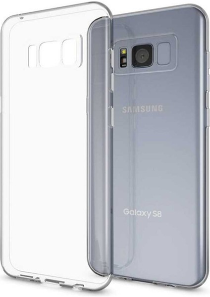 Samsung Galaxy S8 Plus Kılıf Kamera Koruma Lüx Silikon Şeffaf Kapak