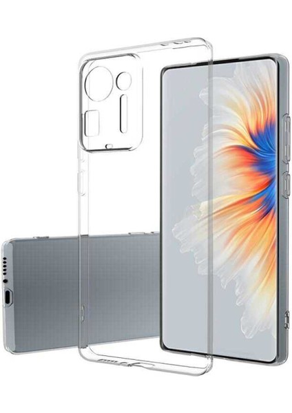 Xiaomi Mi Mix 4 Kılıf Kamera Koruma Lüx Silikon Şeffaf Kapak