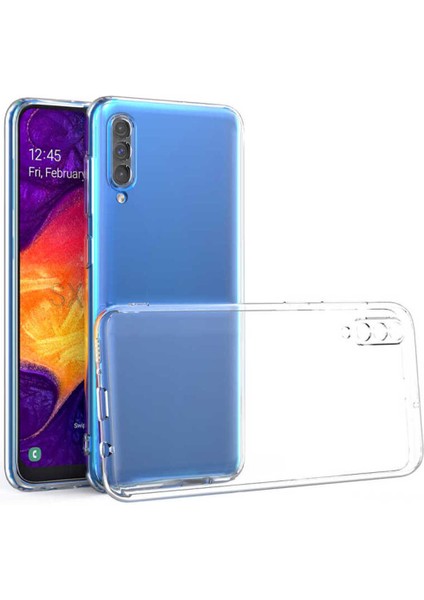 Caseart Samsung Galaxy A50S Kılıf Kamera Koruma Lüx Silikon Şeffaf Kapak