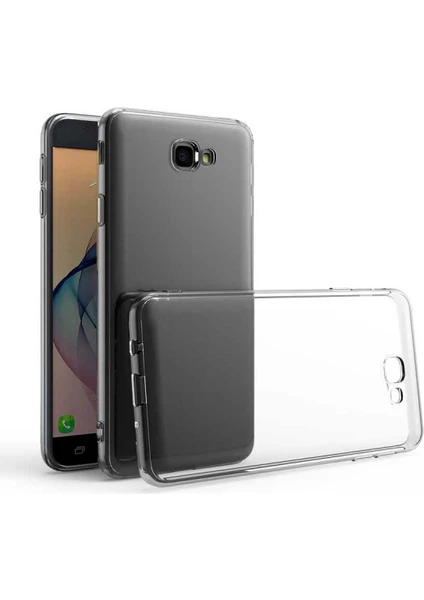 Caseart Samsung Galaxy J7 Prime 2 Kılıf Kamera Koruma Lüx Silikon Şeffaf Kapak