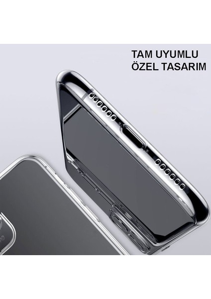 Apple iPhone x Kılıf Kamera Koruma Lüx Silikon Şeffaf Kapak