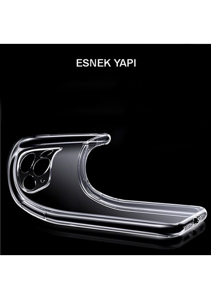 Apple iPhone x Kılıf Kamera Koruma Lüx Silikon Şeffaf Kapak