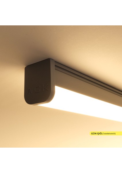 36W LED Bant Etanj Armatür 3000K Gün Işığı 120CM modelleri