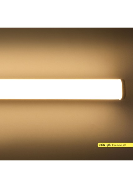 36W LED Bant Etanj Armatür 3000K Gün Işığı 120CM fırsatları