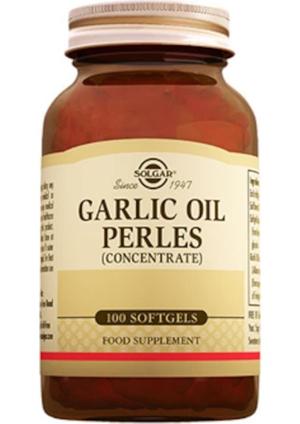 Garlic Oil Sarımsak Yağı 100 Kapsül