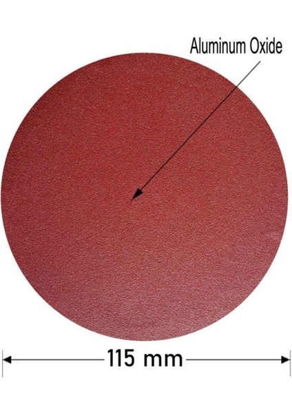 Cırt Zımpara Seti + Matkap Aparatı + 115 mm Taban (12 Parça Set)