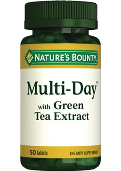 Natures Bounty Multi-Day Green Tea Extract Takviye Edici Gıda 50 Tablet