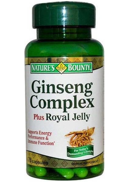 Natures Bounty Ginseng Complex Plus Royal Jelly Takviye Edici Gıda 75 Kapsül