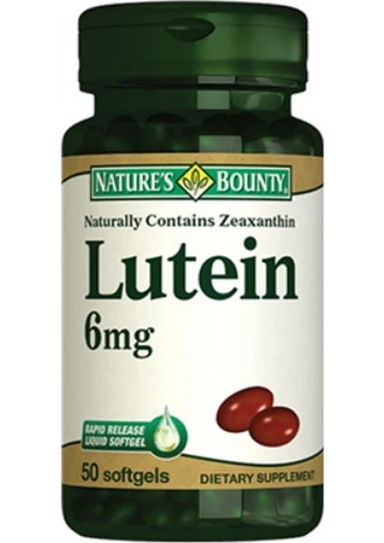 Nature's Bounty Natures Bounty Lutein 6 Mg Takviye Edici Gıda 50 Kapsül