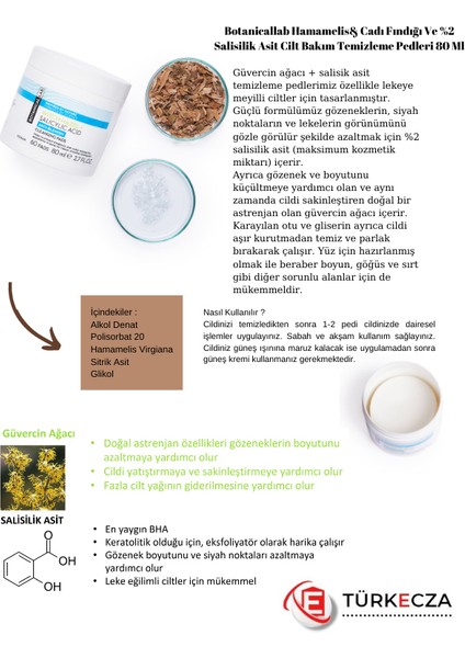Botanicallab Hamamelis & Cadı Fındığı Temizleme Pedleri 80 ml + Cadı Fındığı Kil Maskesi 100 ml