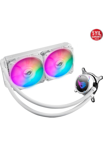 Rog Strix Lc Ii 240 Argb White Edition Aura Sync Rgb  Sivi Cpu Soğutucusu