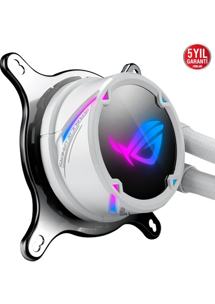 Rog Strix Lc Ii 240 Argb White Edition Aura Sync Rgb  Sivi Cpu Soğutucusu