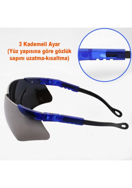 S800 Iş Güvenlik Gözlüğü Antifog Buğulanmaz 4 Hareketli Koruyucu Gözlük Gümüş modelleri