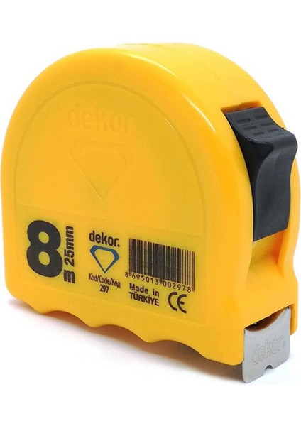 Dekor 297 Şerit Metre 8 M x 25 mm Paslanmaz