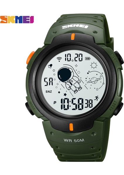 Arama Süresi Göstergesi Kol Saati LED Işık Dijital Erkek Spor Saatleri (Yurt Dışından)