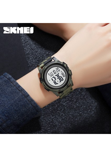 Erkekler Günlük Geri Sayım Spor Saatleri LED Işık Chrono Çalar Saat 5bar Suya Dayanıklı Dijital Kol Saati (Yurt Dışından) indirimleri