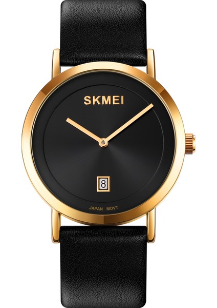 Japonya Kuvars Hareketi Izle Erkekler Saatler Su Geçirmez Basit Deri Kayış Tarihi (Yurt Dışından)