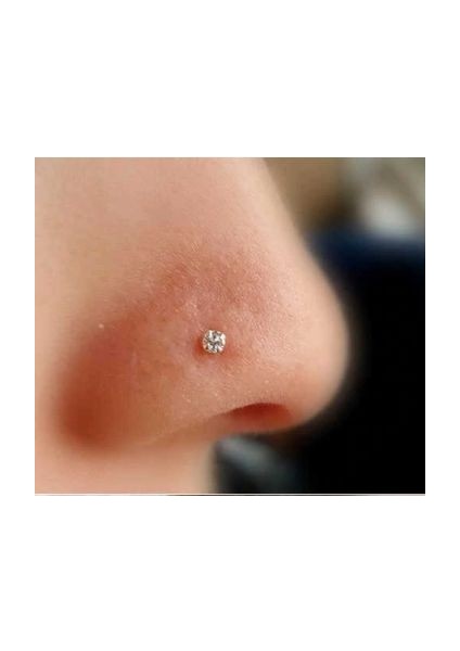 3mm Mıknatıslı Küpe Ince Beyaz Zirkon Taşlı 1 Çift Burun Kulak Dudak Hızma Manyetik Çelik modelleri