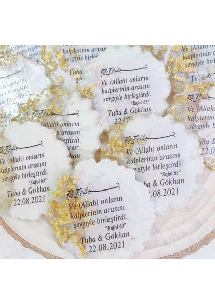 30 Adet Epoksi Nikah Şekeri Magnet modelleri