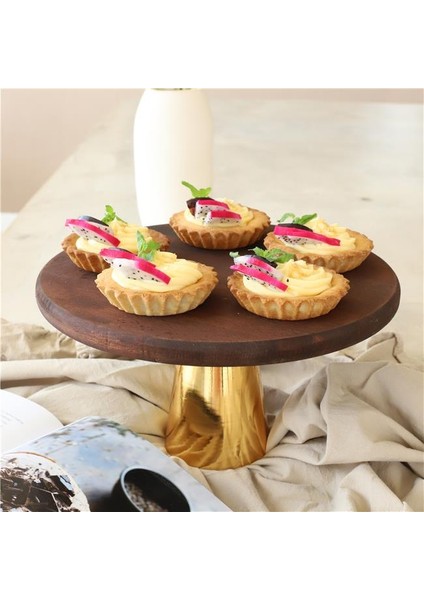 Ahşap 28 Cm Altın Konik Ayaklı Sunumluk modelleri