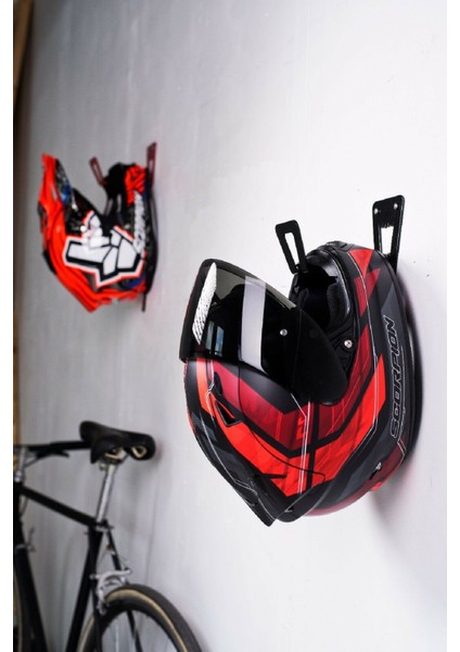 Siyah Motosiklet Kask Tutucu, Kask Askısı fırsatları