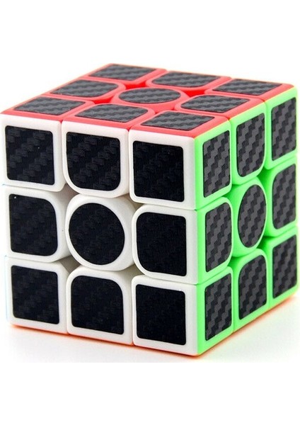 3x3 Karbon Fiber Rubik Küp Parlak Zeka Küpü