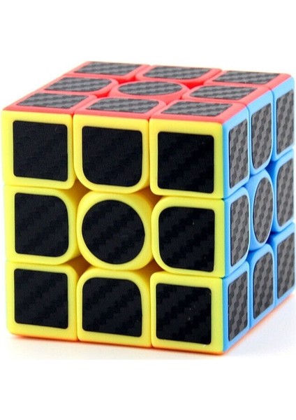 3x3 Karbon Fiber Rubik Küp Parlak Zeka Küpü