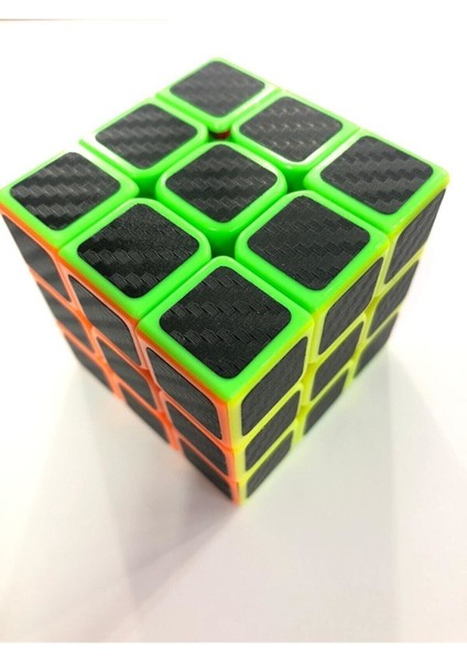 3x3 Karbon Fiber Rubik Küp Parlak Zeka Küpü