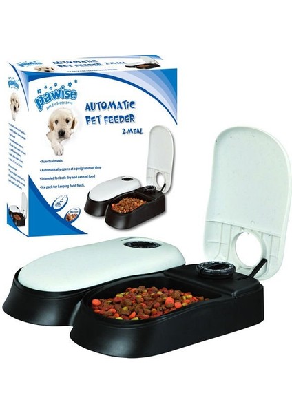 Pawise Zaman Ayarlı Mama Kabı Ciftli 27X7X24 cm fiyatları