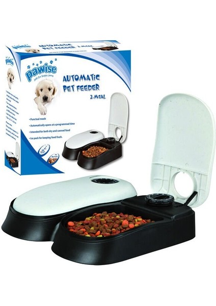 Pawise Zaman Ayarlı Mama Kabı Ciftli 27X7X24 cm modelleri