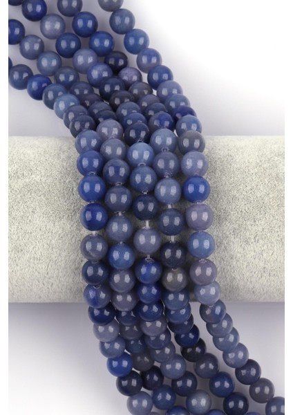 Mavi Aventurin Doğal Taş Dizi 8 mm Küre Kesim